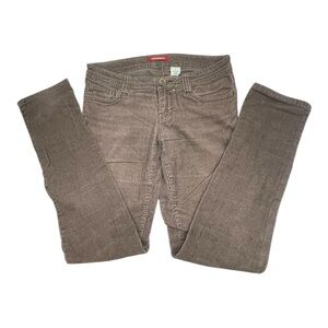 UNIONBAY Casual Brown Corduroy Jeans Size: 5